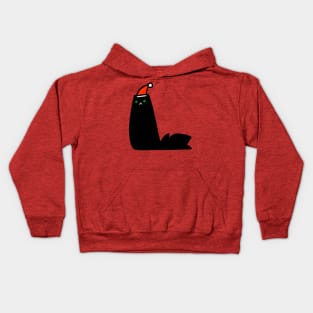 Christmas Black Cat Kids Hoodie